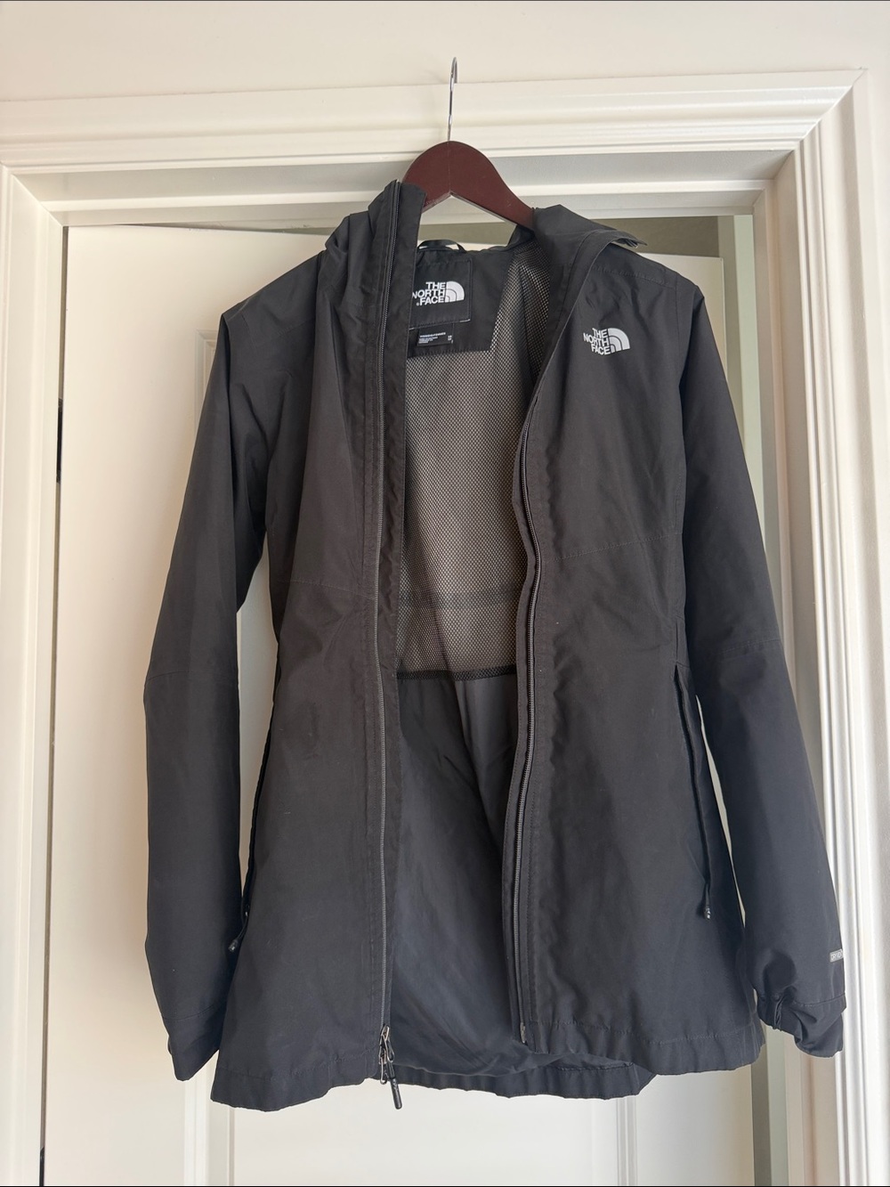 The North Face Dark Gray Hooded Shell Jacket